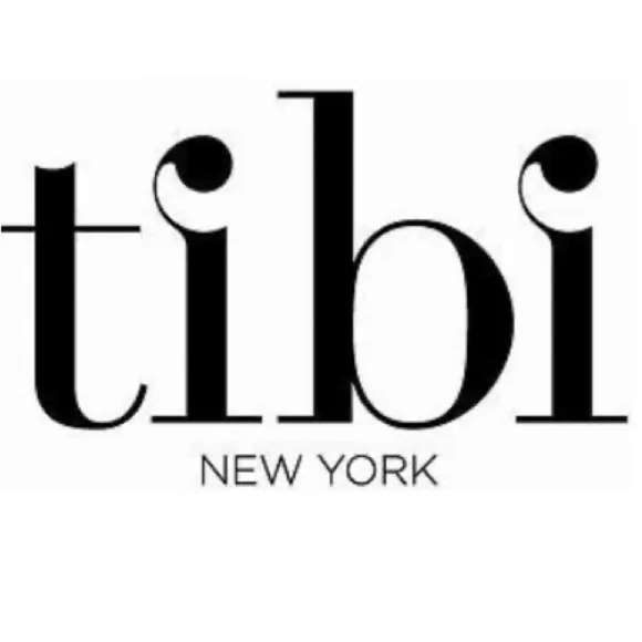 Tibi  New York NWT Women’s Black and Cream Floral Accent Silk Puff Dress…