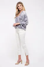 Tie-Dye Surplice Top