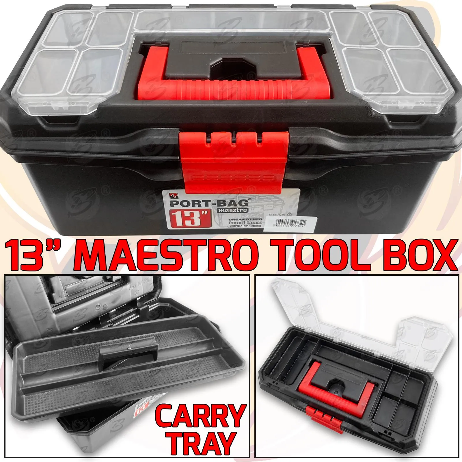 TOOLZONE 13" MAESTRO TOOL BOX