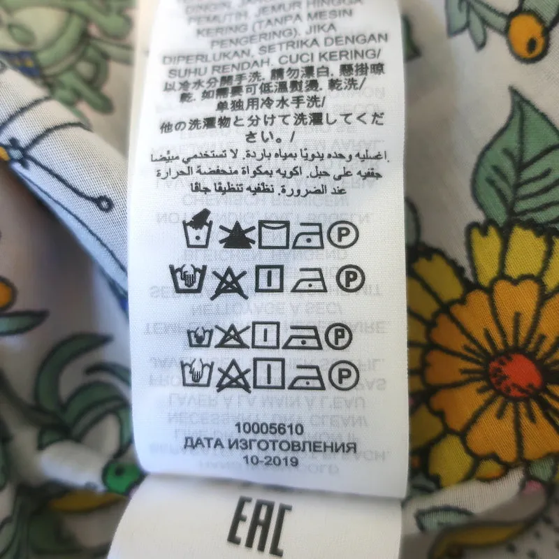 Tory Burch Promised Land Caftan White/Multi Floral Print Size Medium/Large