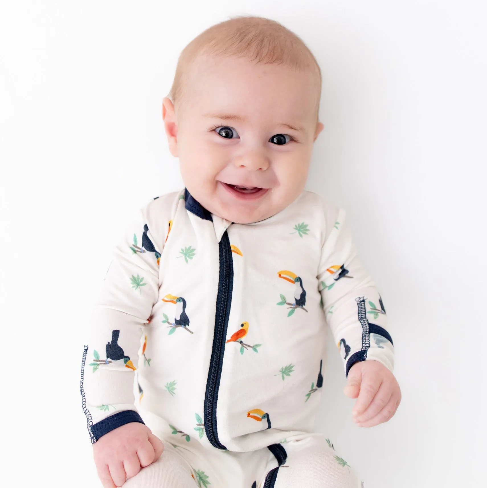 Toucan Zippered Footie