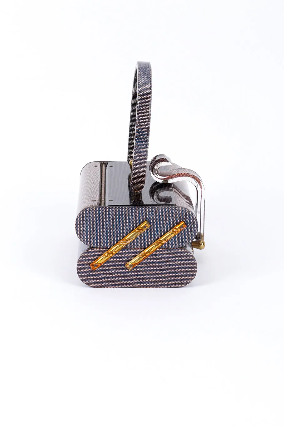 Two-Tier Lucite Box Bag