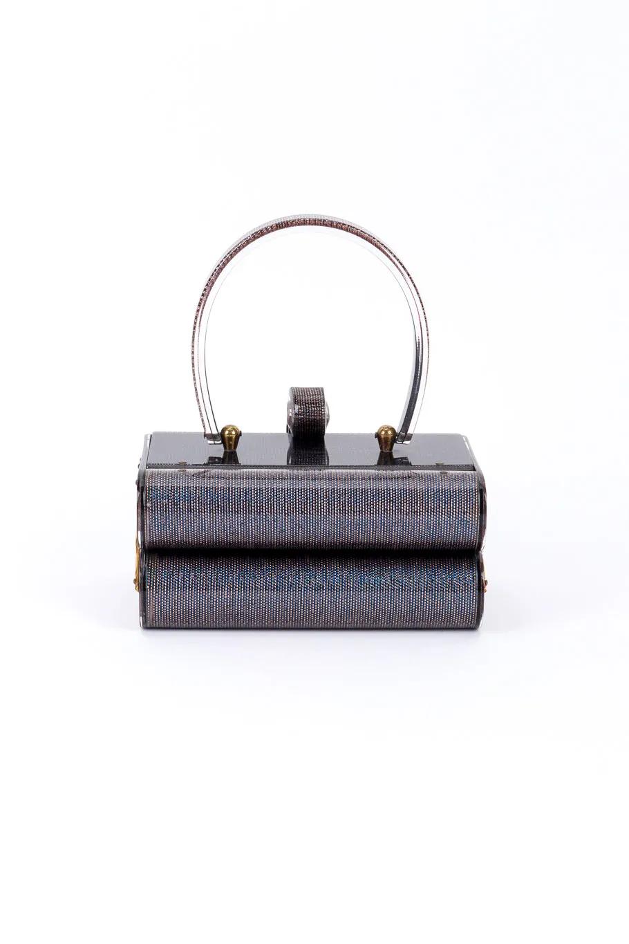 Two-Tier Lucite Box Bag