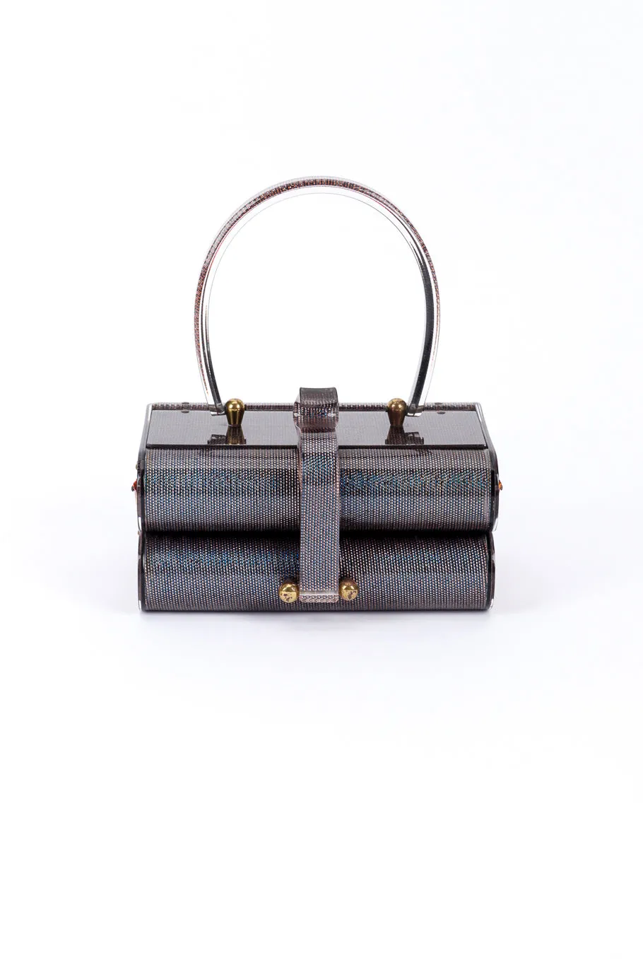 Two-Tier Lucite Box Bag