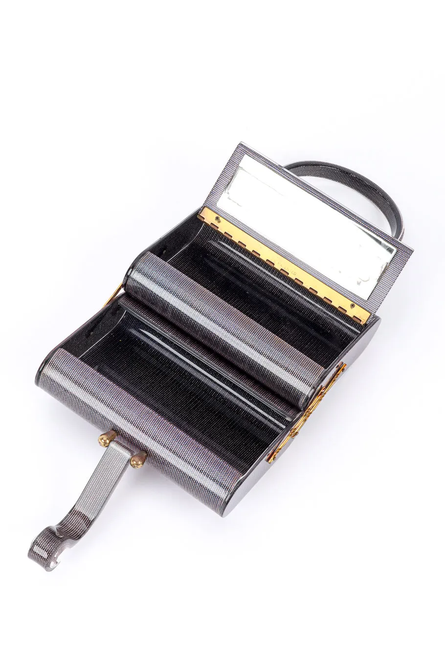 Two-Tier Lucite Box Bag