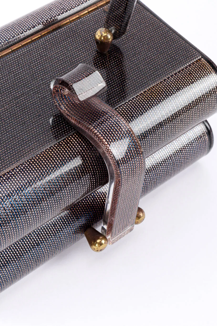 Two-Tier Lucite Box Bag