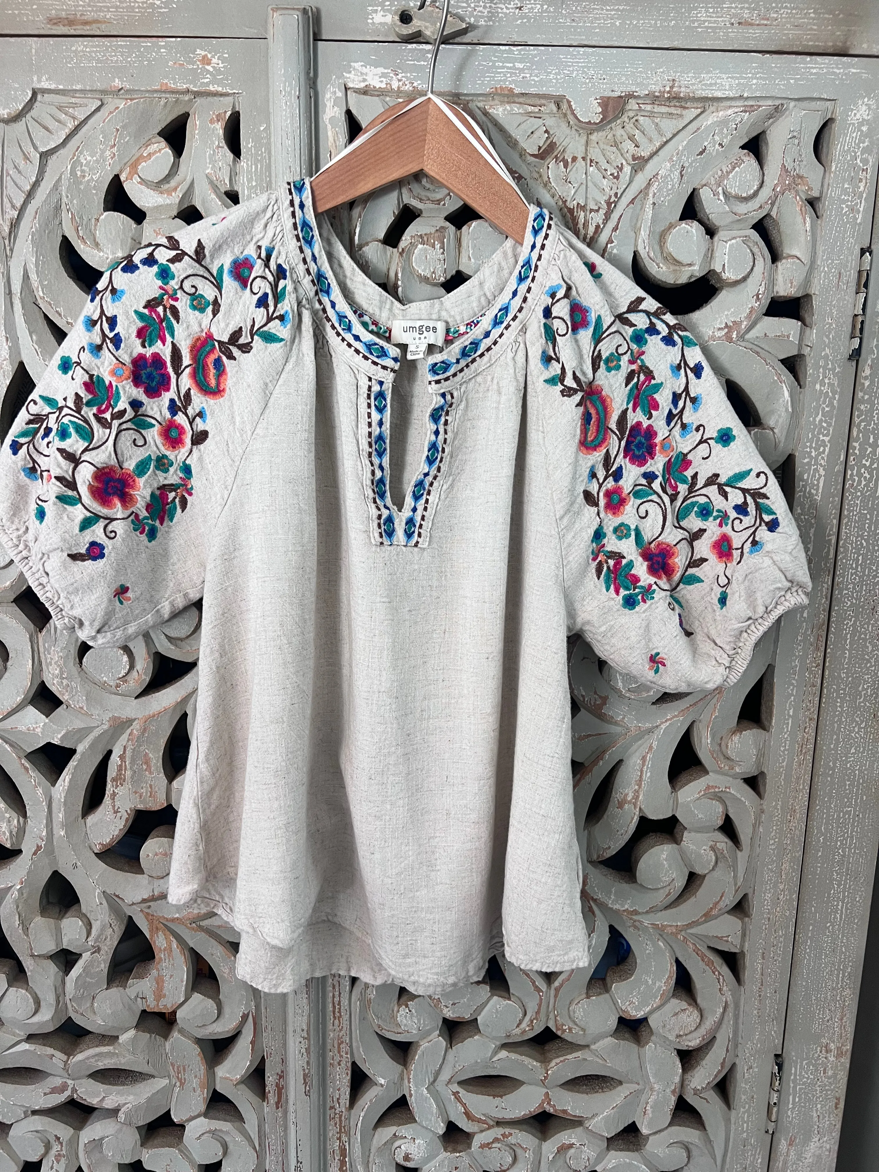 Umgee Embroidered Top S (RESTYLE)