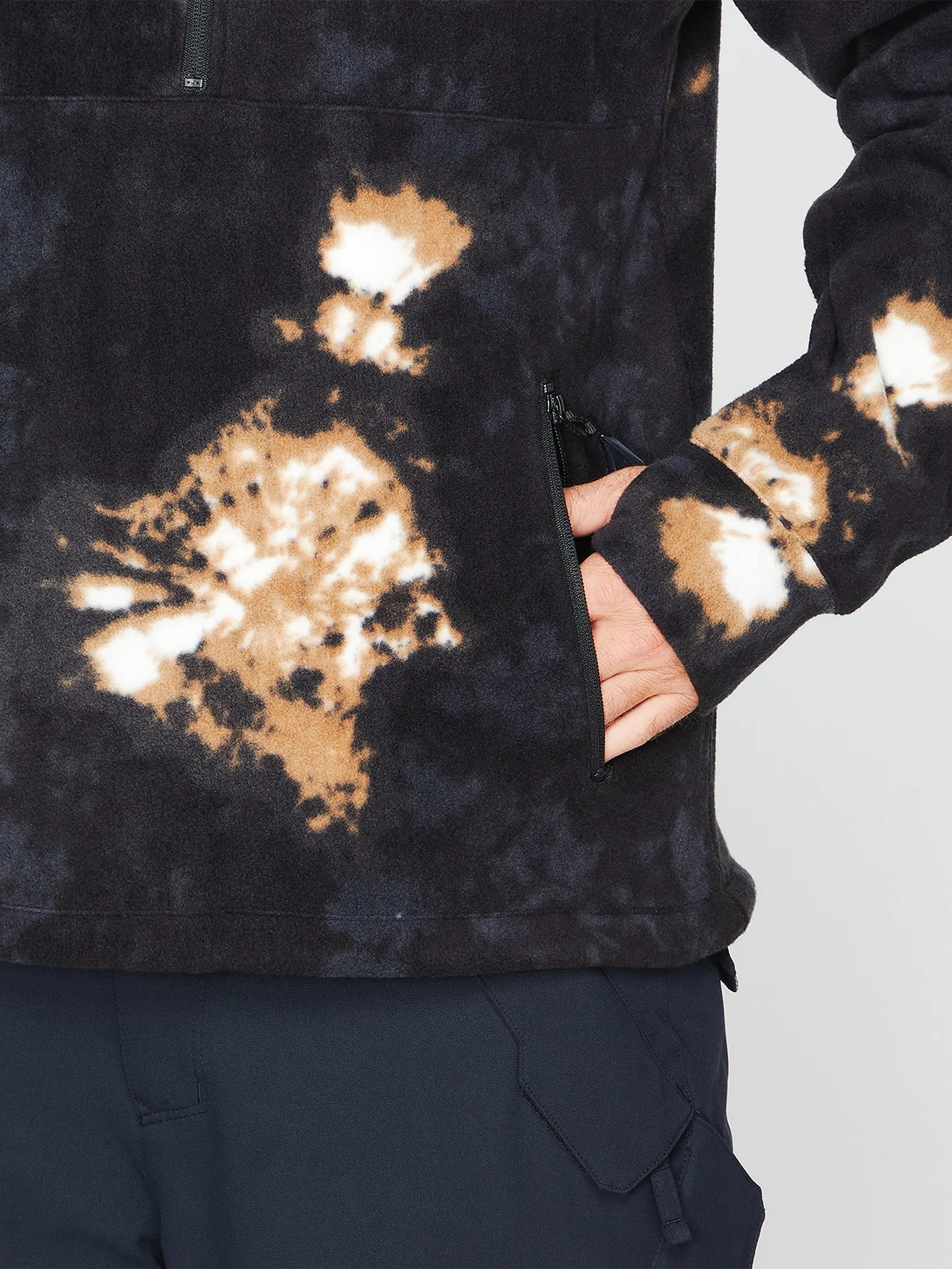 V-Science Fleece 1/2 Zip Sweatshirt - Bleach Black