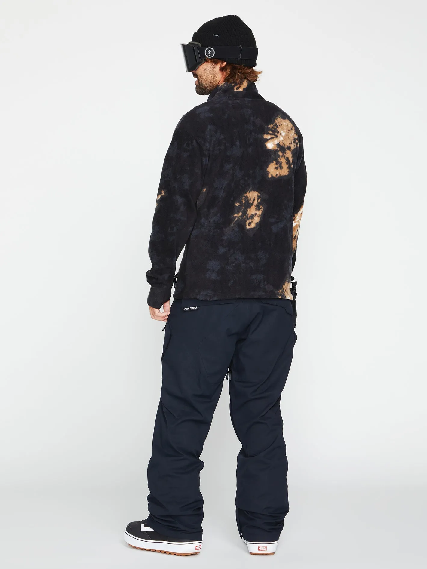 V-Science Fleece 1/2 Zip Sweatshirt - Bleach Black