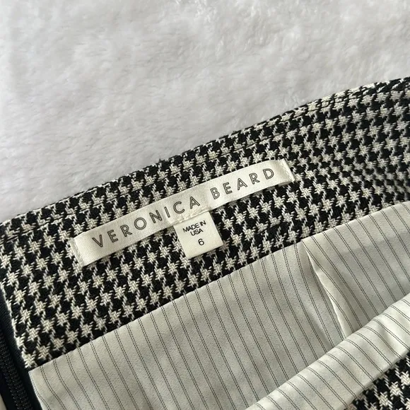 Veronica Beard Women’s Houndstooth Contemporary Office Mini Skirt Size 6