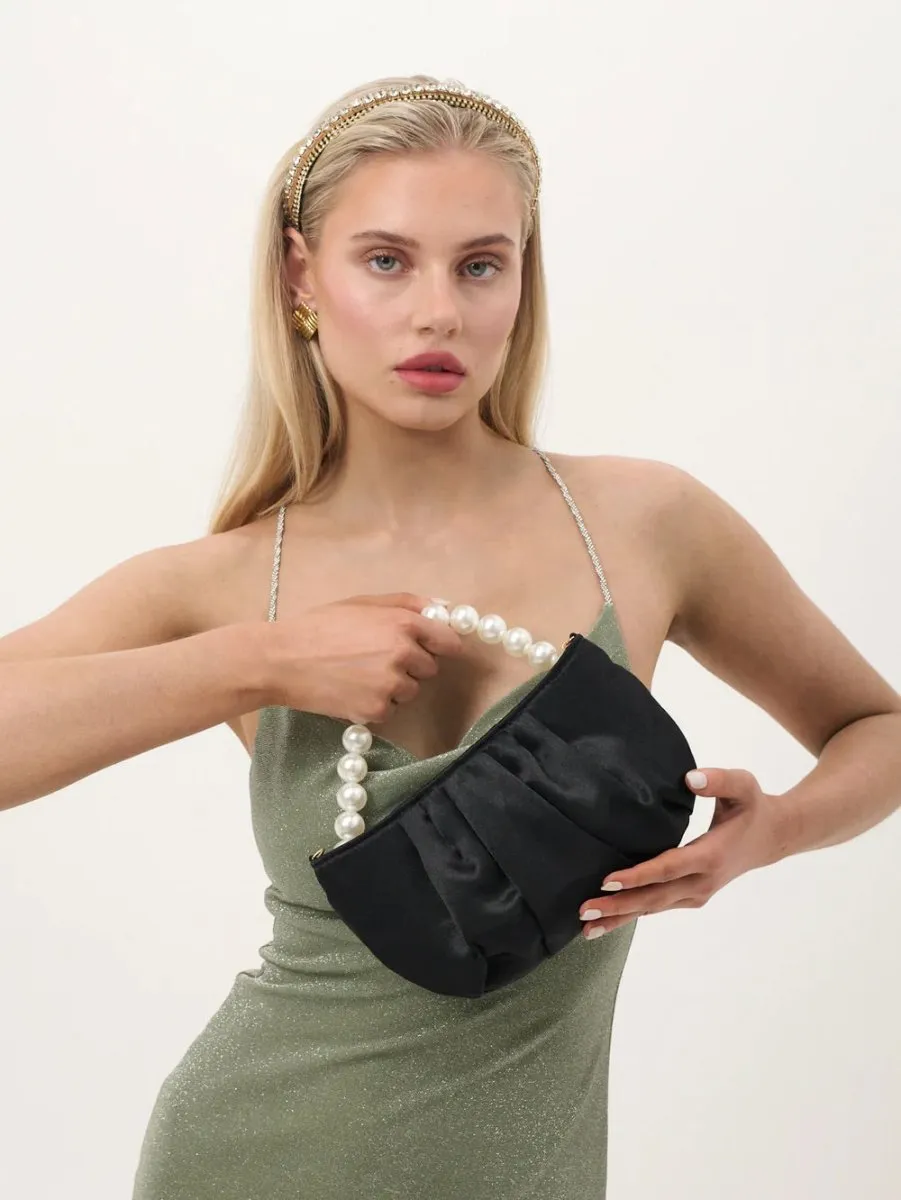 Victoria Satin Pearl Bag
