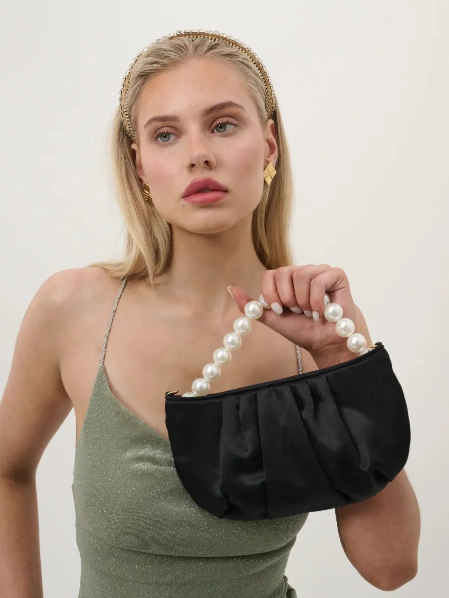 Victoria Satin Pearl Bag