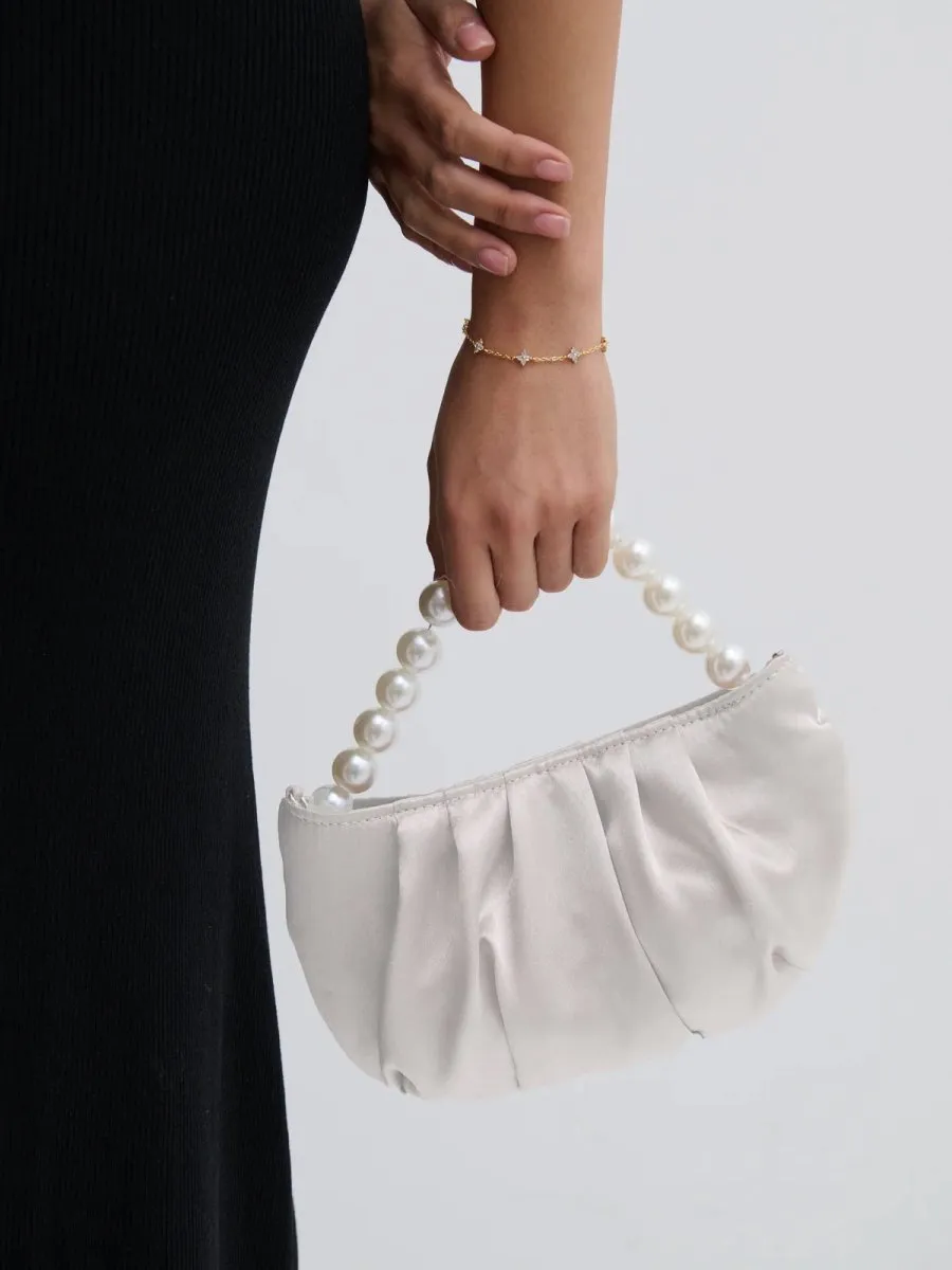 Victoria Satin Pearl Bag