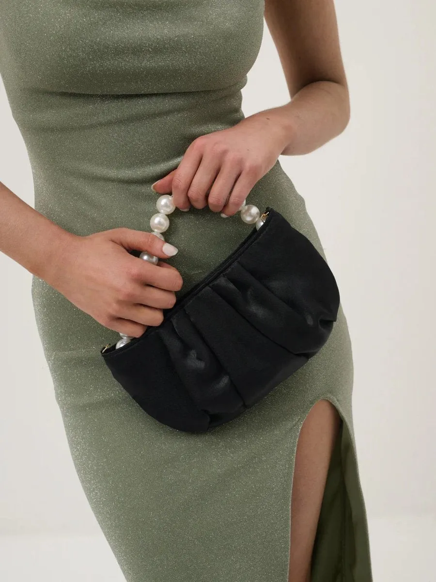 Victoria Satin Pearl Bag