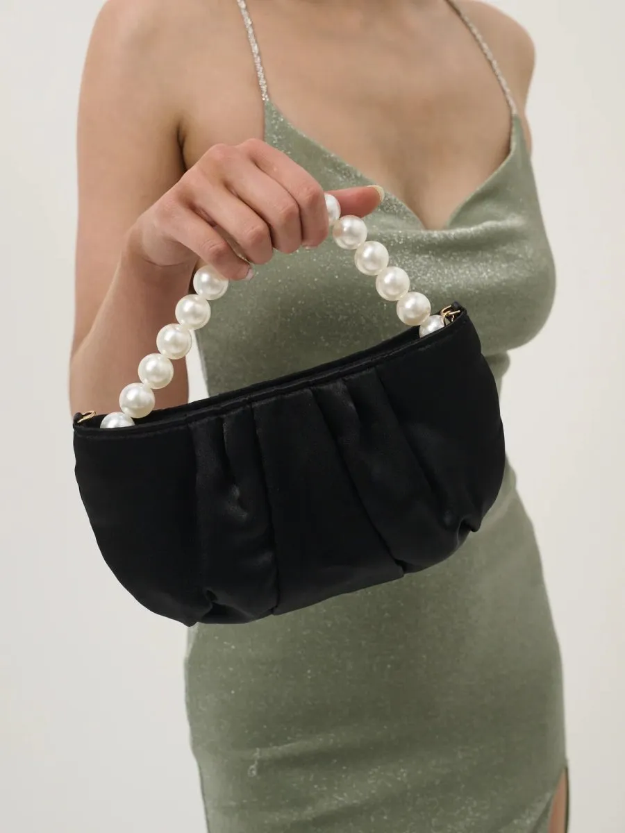 Victoria Satin Pearl Bag