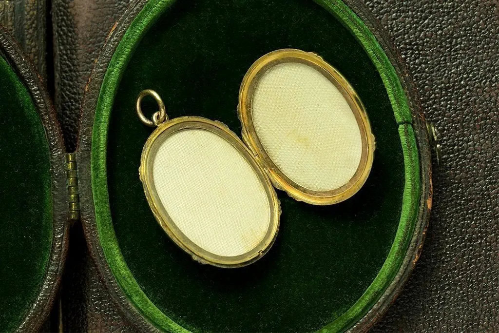 Victorian Dragon Gold Locket