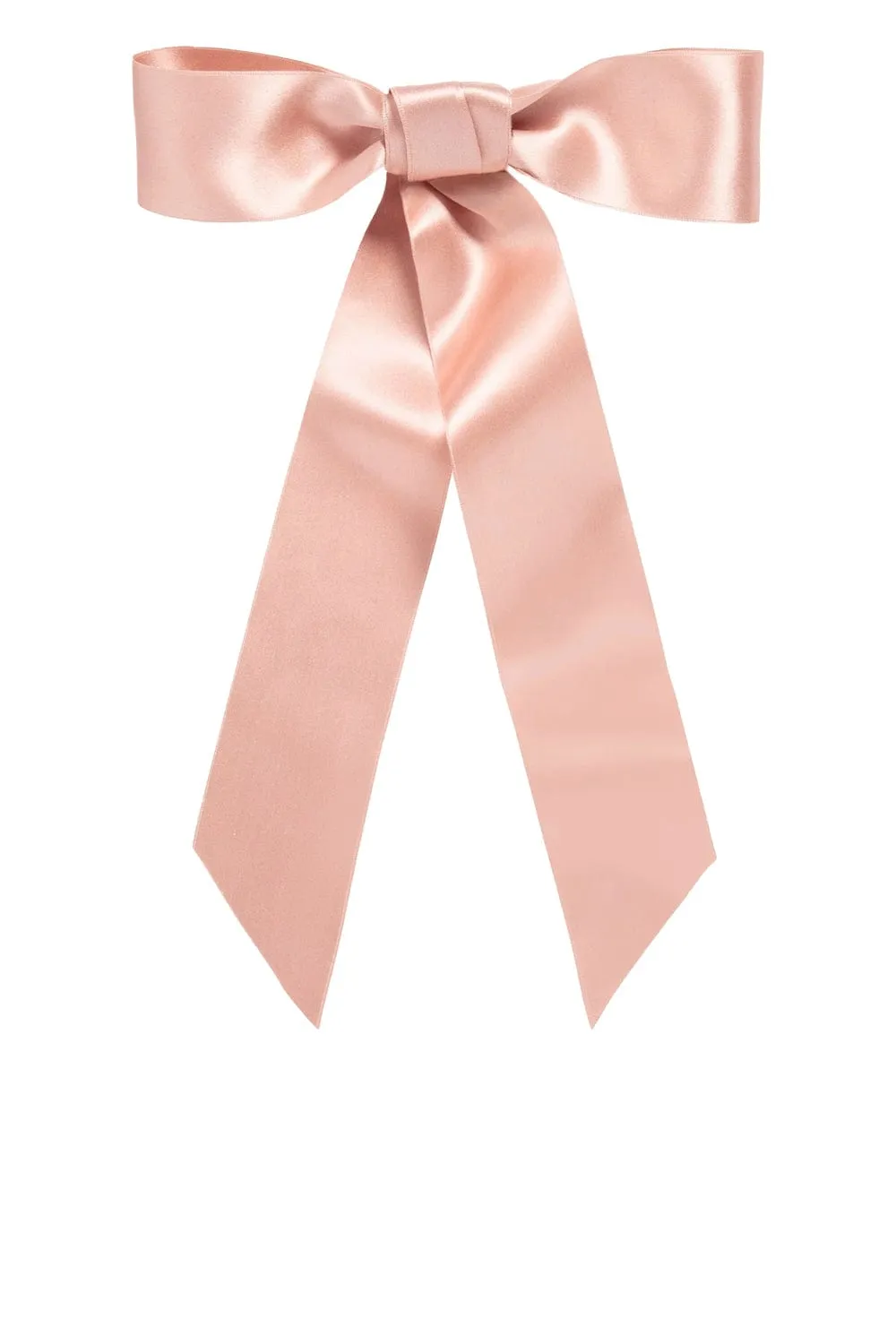 Virginia Blush Silk Bow Barrette