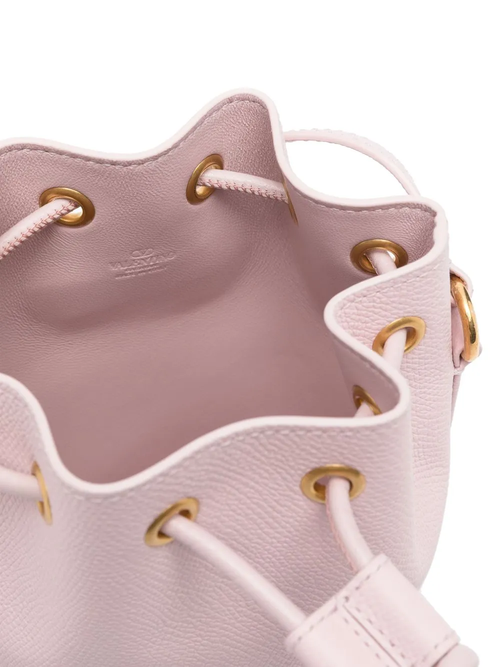 Vlogo signature mini leather bucket bag