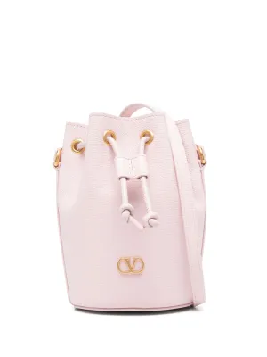 Vlogo signature mini leather bucket bag
