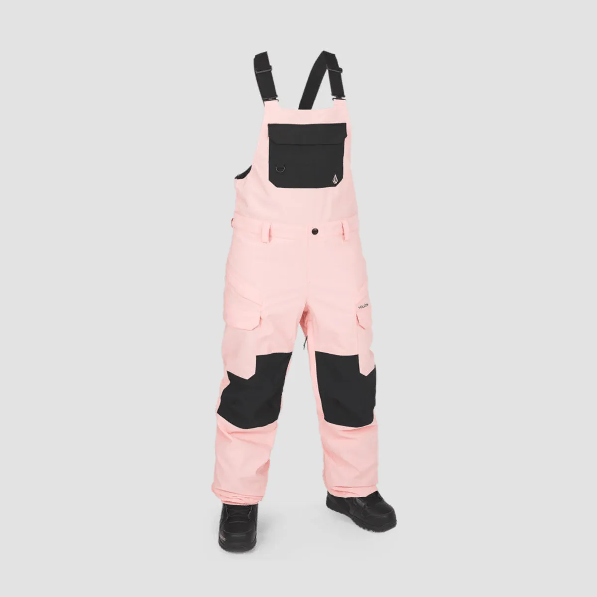 Volcom Creston 3D Stretch 15K Bib Overall Snow Pants Coral Haze - Womens