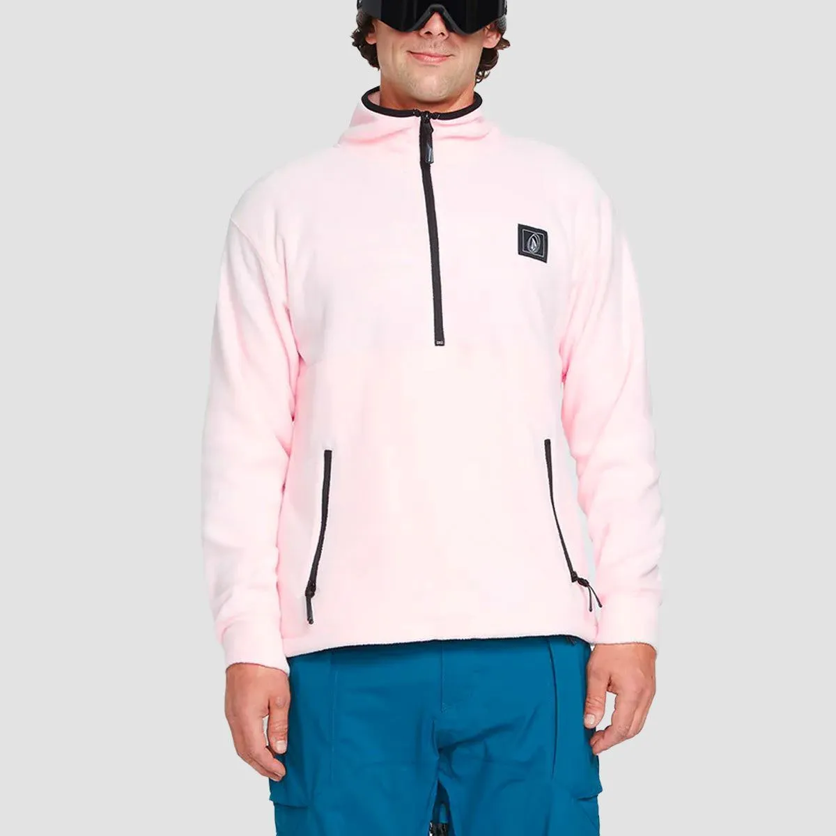 Volcom V-Science 1/2 Zip Snow Mock Neck Fleece Party Pink