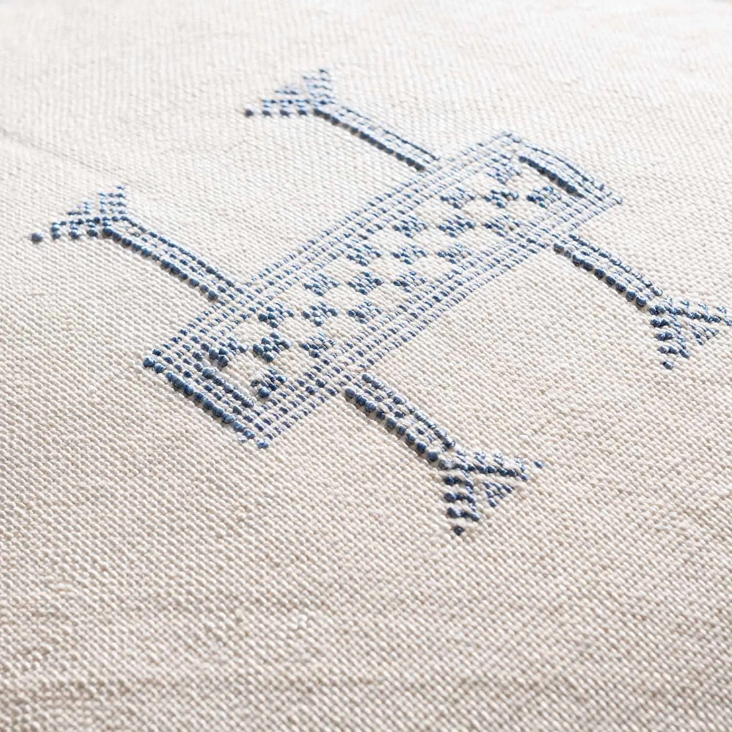 White Cactus silk pillow cover