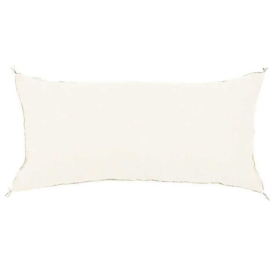 White Cactus silk pillow cover