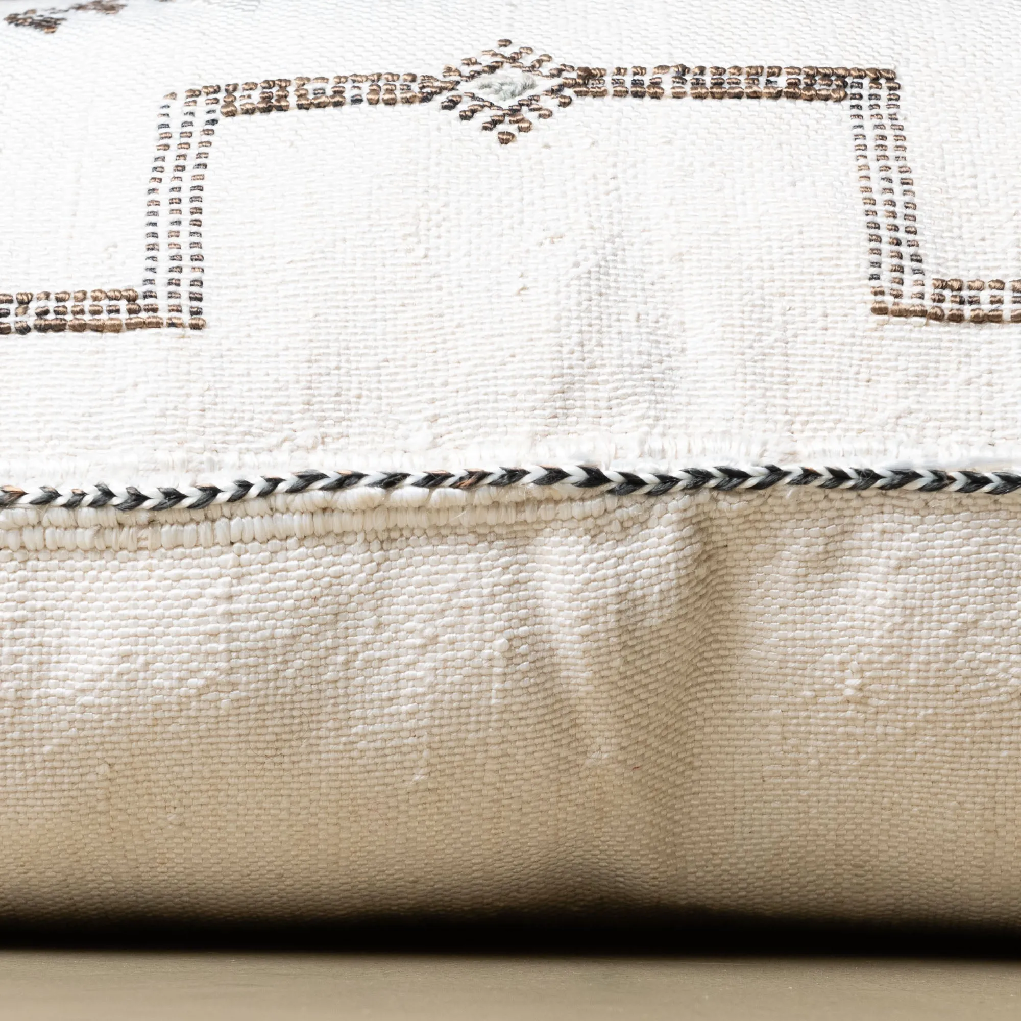 White Cactus silk pillow cover