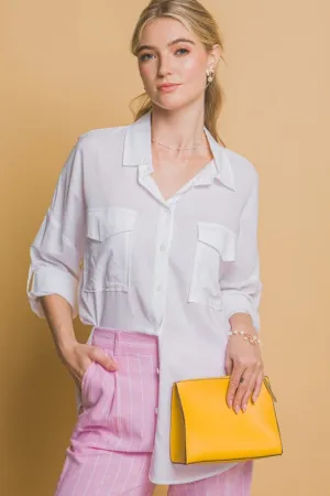 White Linen Oversized Shirt