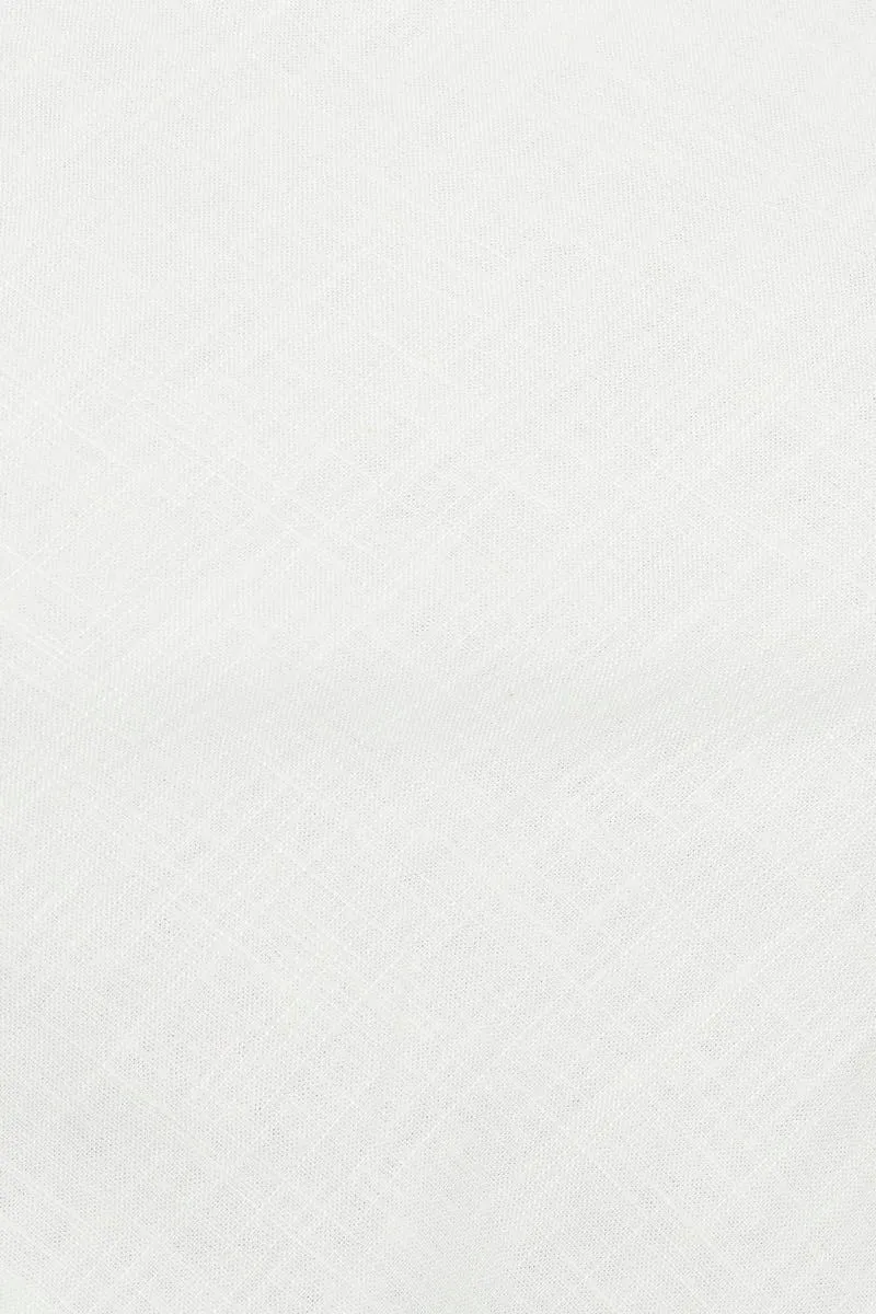White Scarf Top Sleeveless Crop