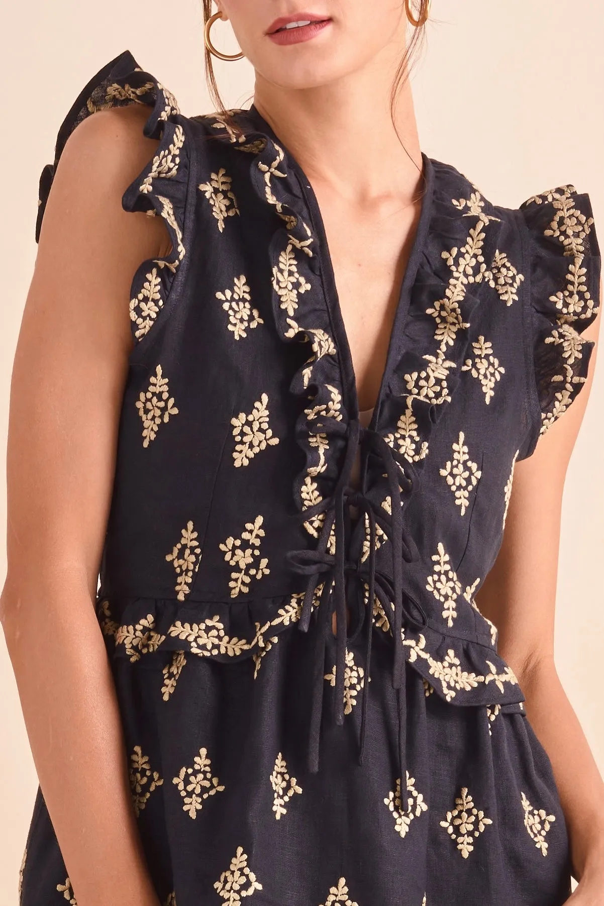 Willow Dress, Blk Khaki