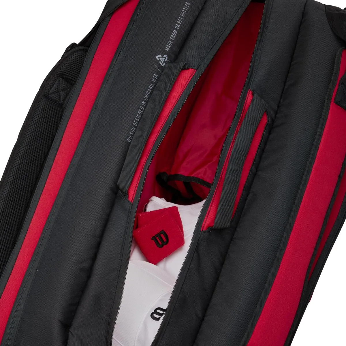 Wilson Clash v2 Super Tour 15 Pack Racquet Bag (Red/Black)