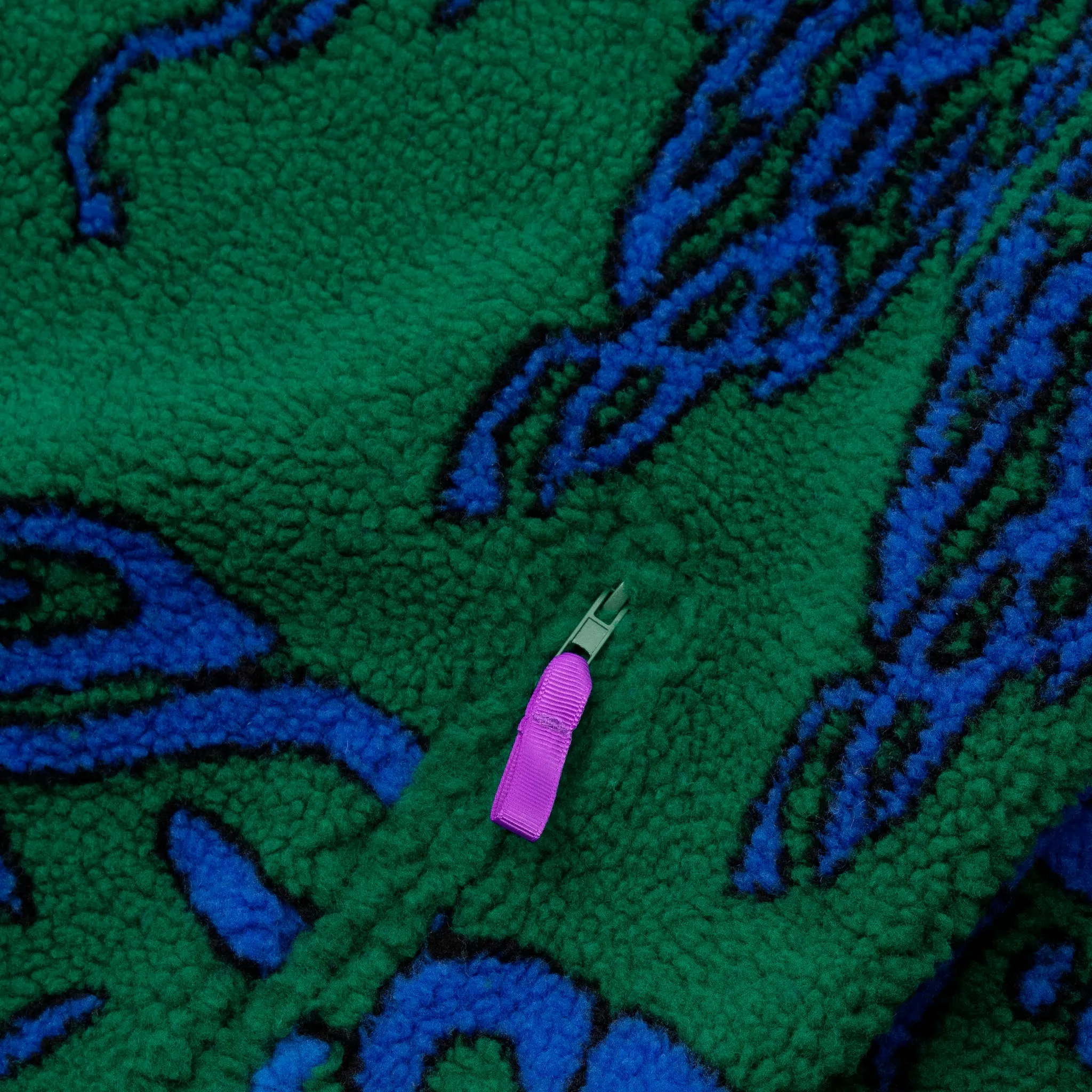 WKND Temple Fleece Jacket - Green/Blue