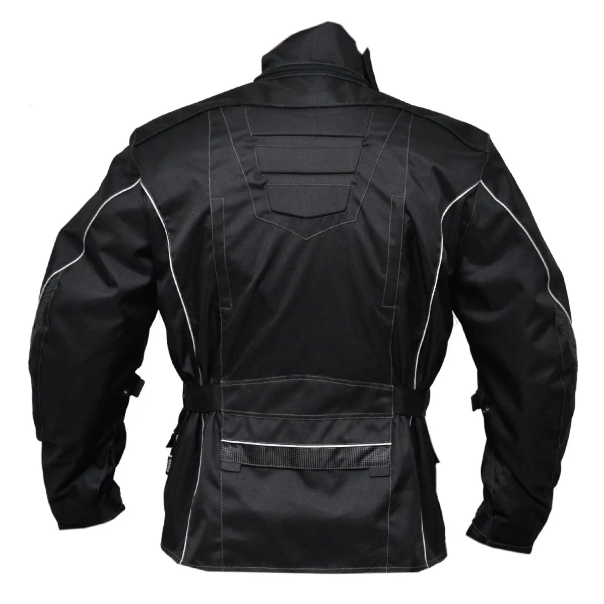 Wolf Textile Motorcycle Armoured Biker Jacket Reflector