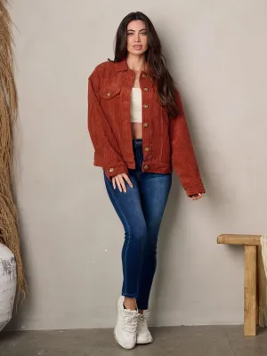 WOMEN'S LONG SLEEVE BUTTON UP JACKET