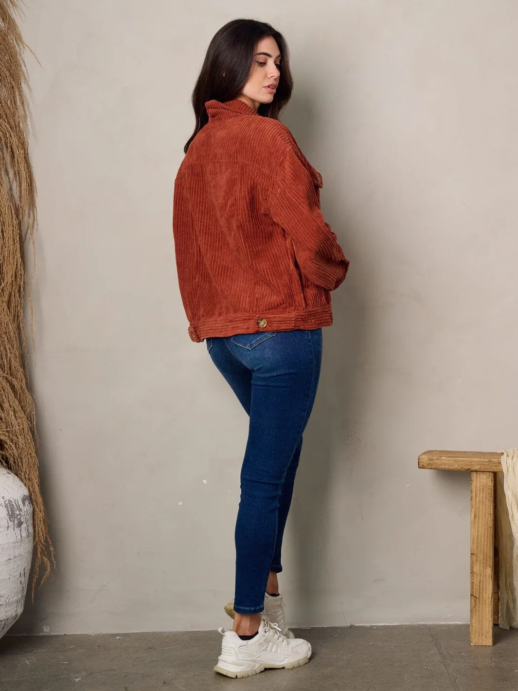 WOMEN'S LONG SLEEVE BUTTON UP JACKET