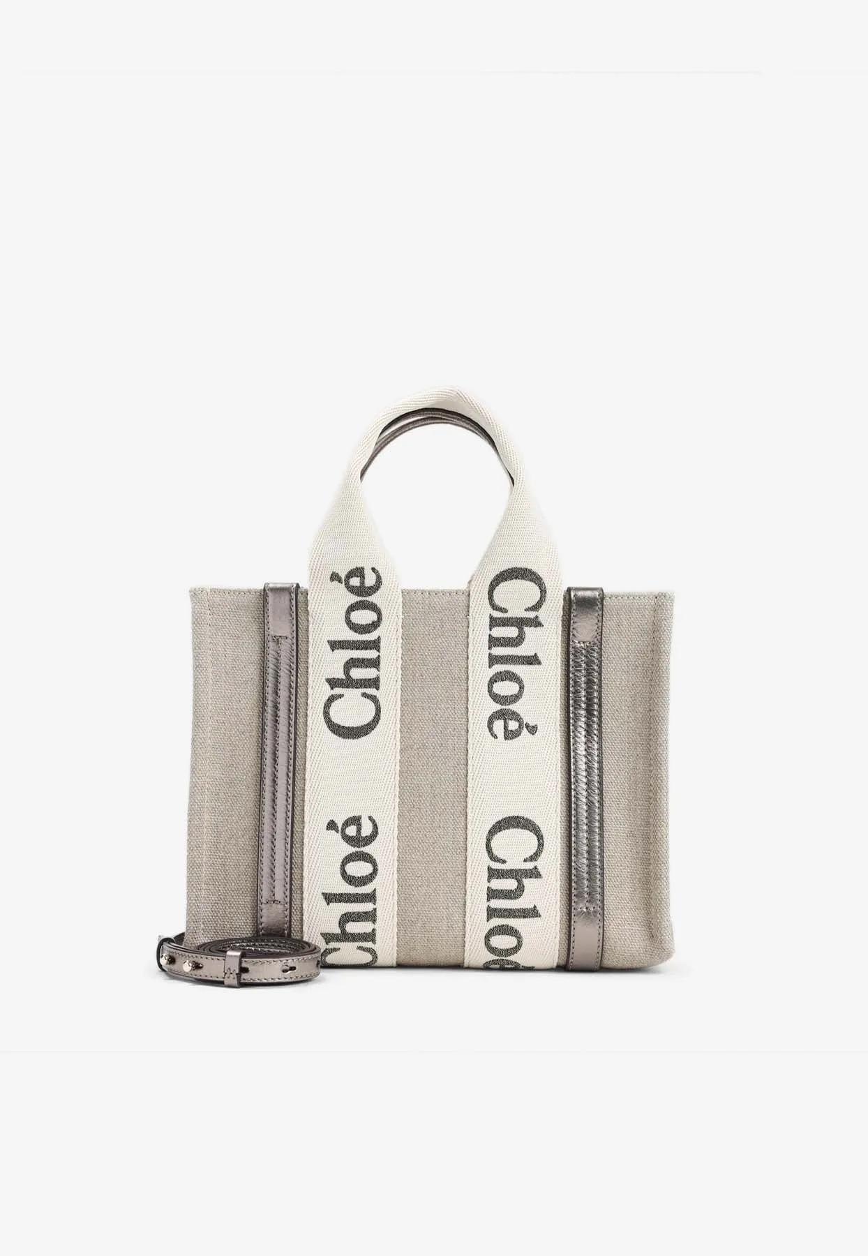 Woody Linen Top Handle Bag