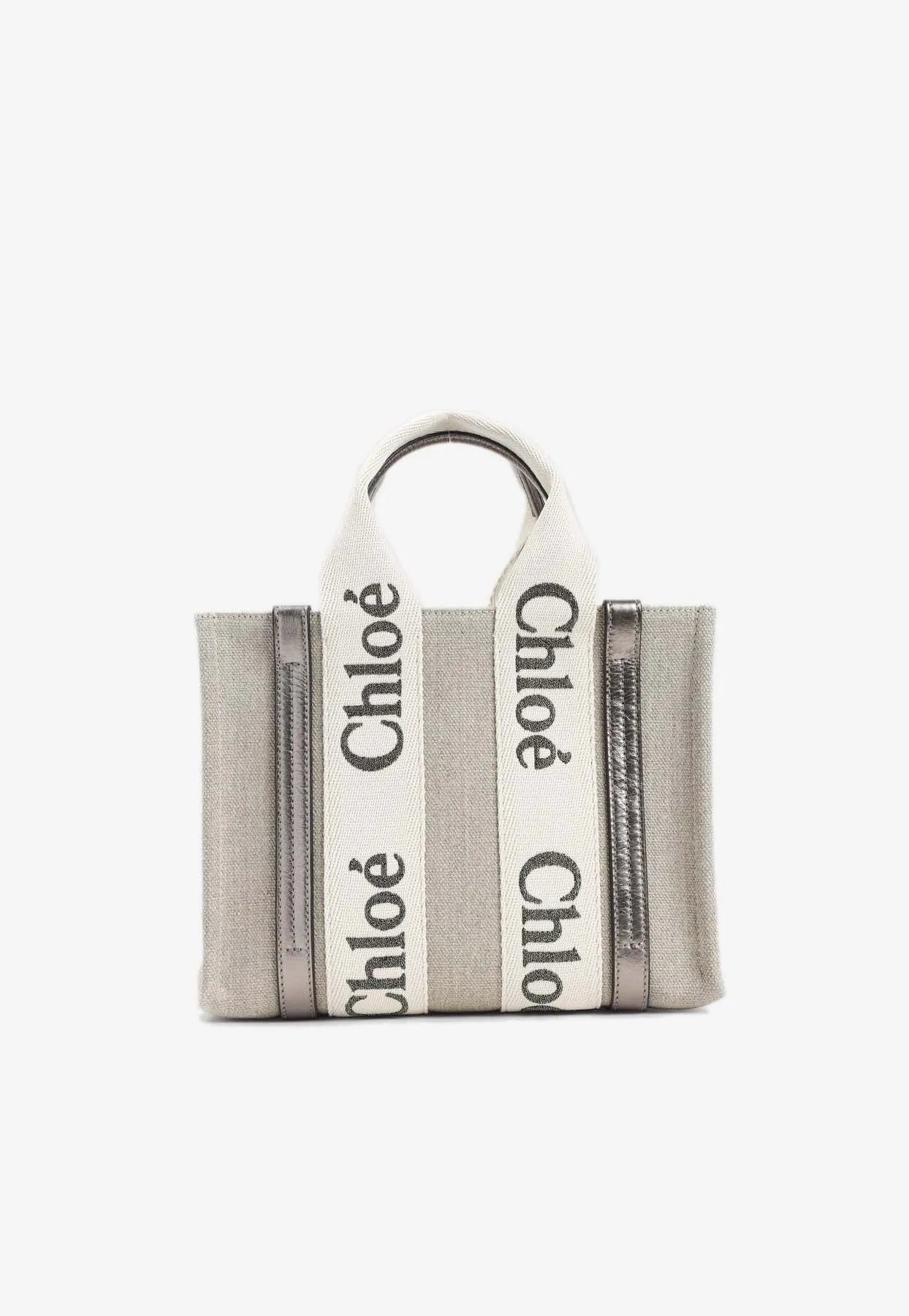 Woody Linen Top Handle Bag