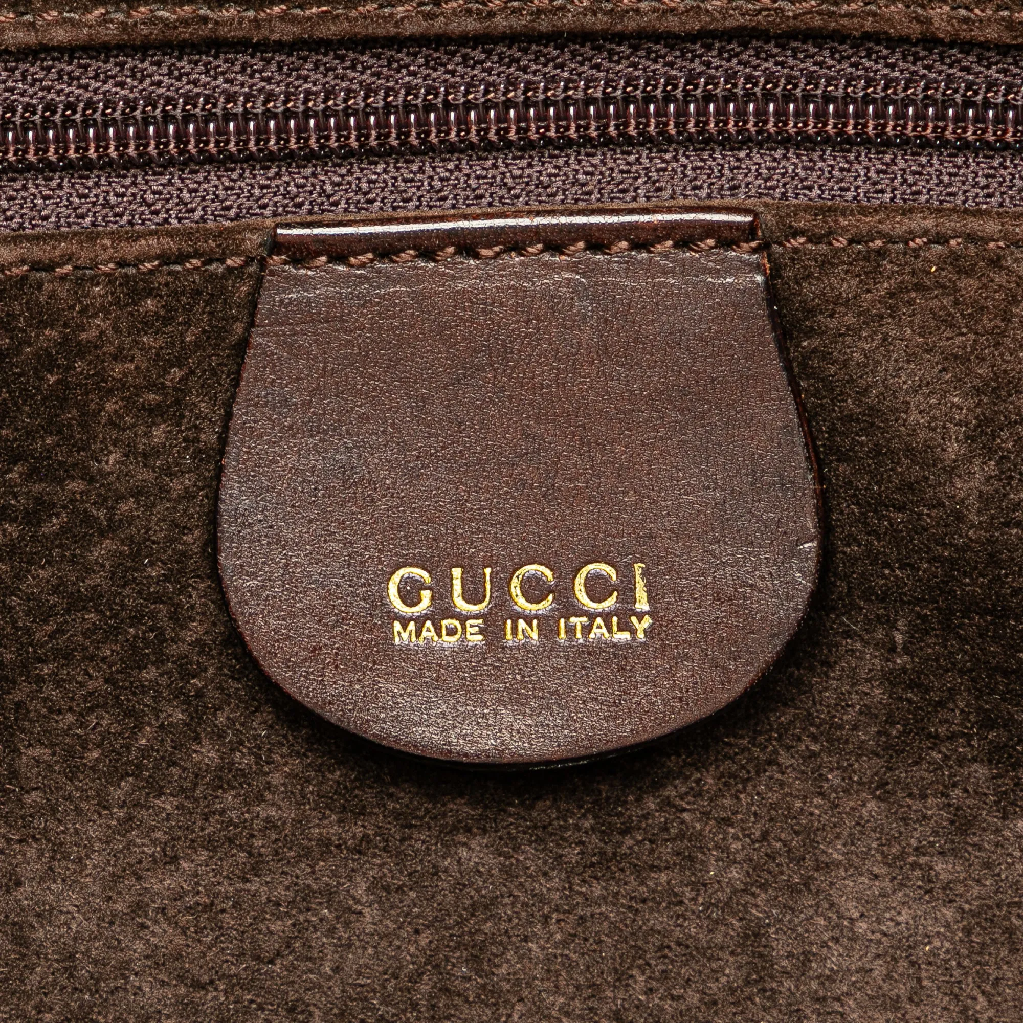 Woven Leather Bamboo Satchel
