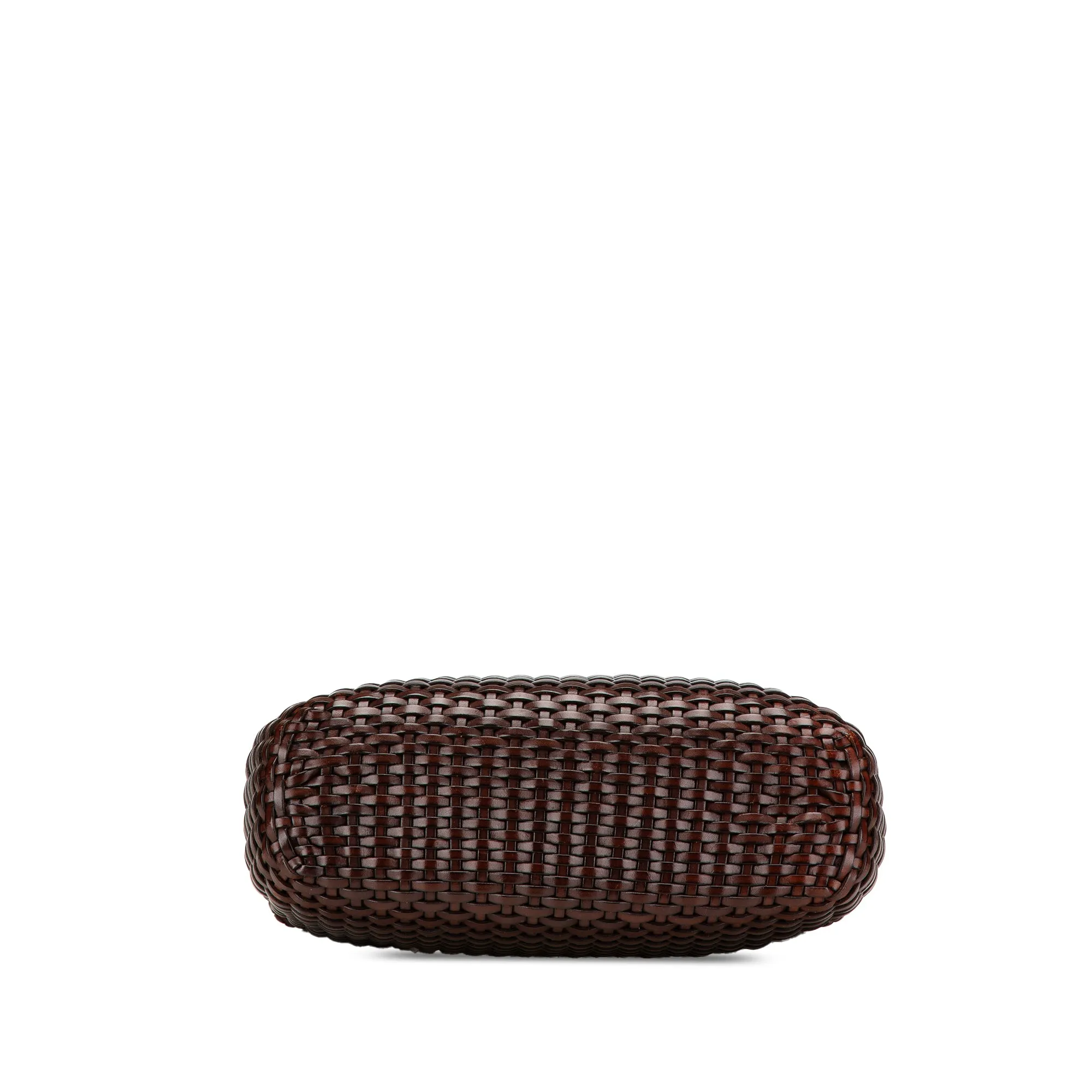 Woven Leather Bamboo Satchel