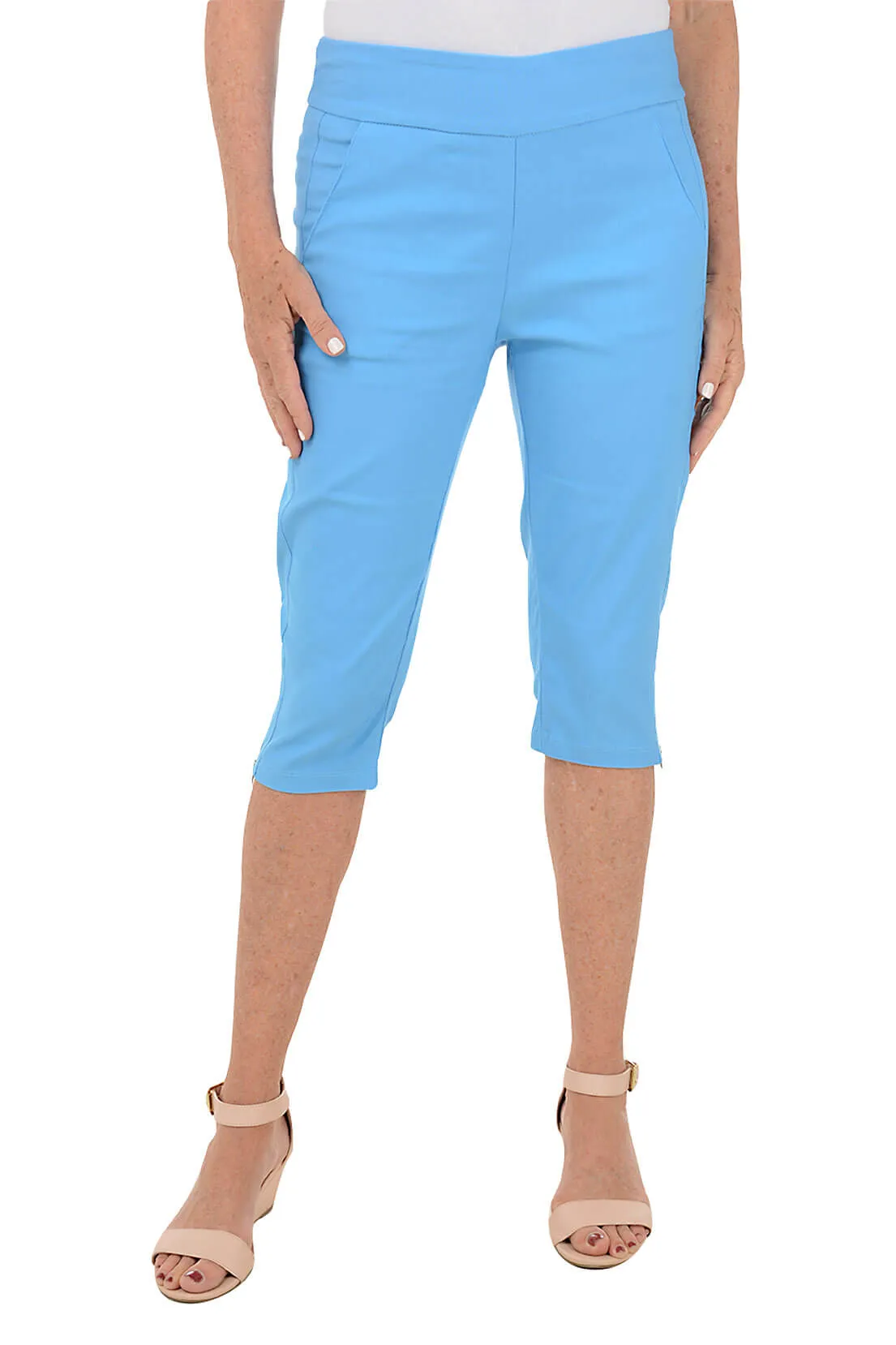 Zip Hem Pull-On Clamdigger Pant
