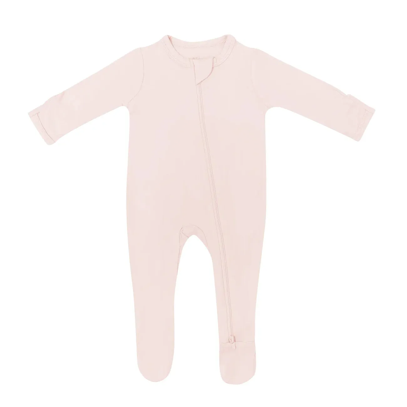 Zippered Footie | Blush