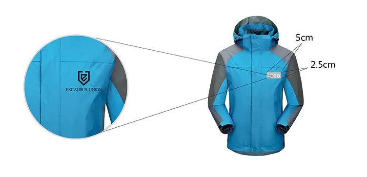 Zippered Long-Sleeved Waterproof Jacket For Men And Women