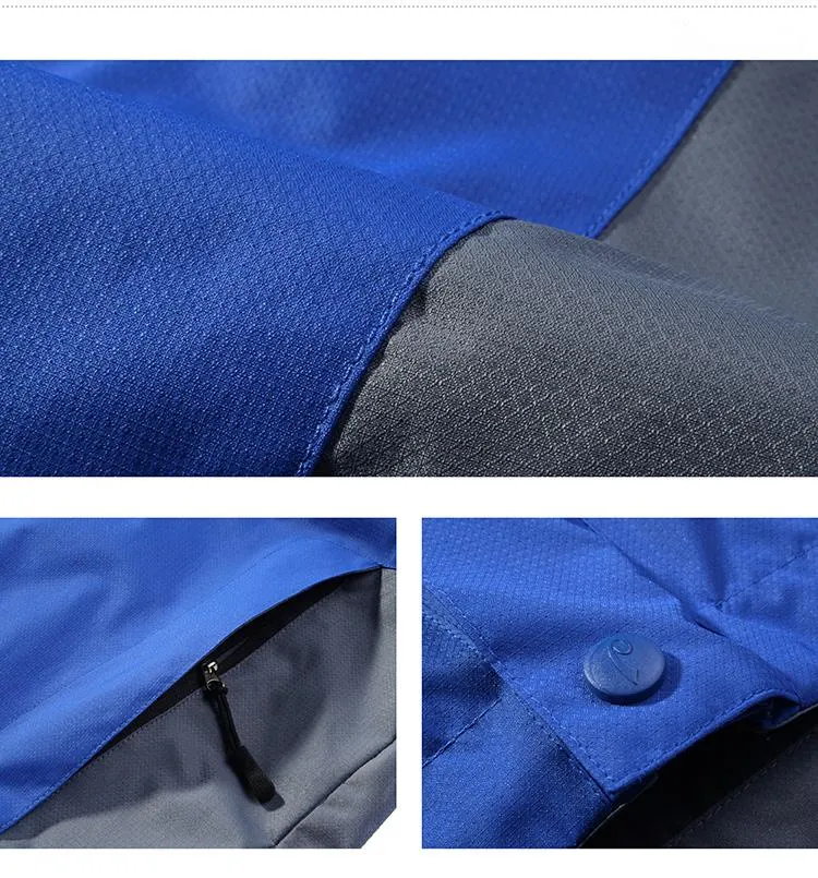 Zippered Long-Sleeved Waterproof Jacket For Men And Women